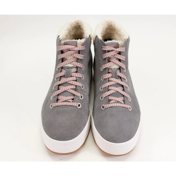 Keds Shoes Womens 8.5 Tahoe Blue Gray Suede High Top Casual Sneakers Ankle Boots - Picture 7 of 11